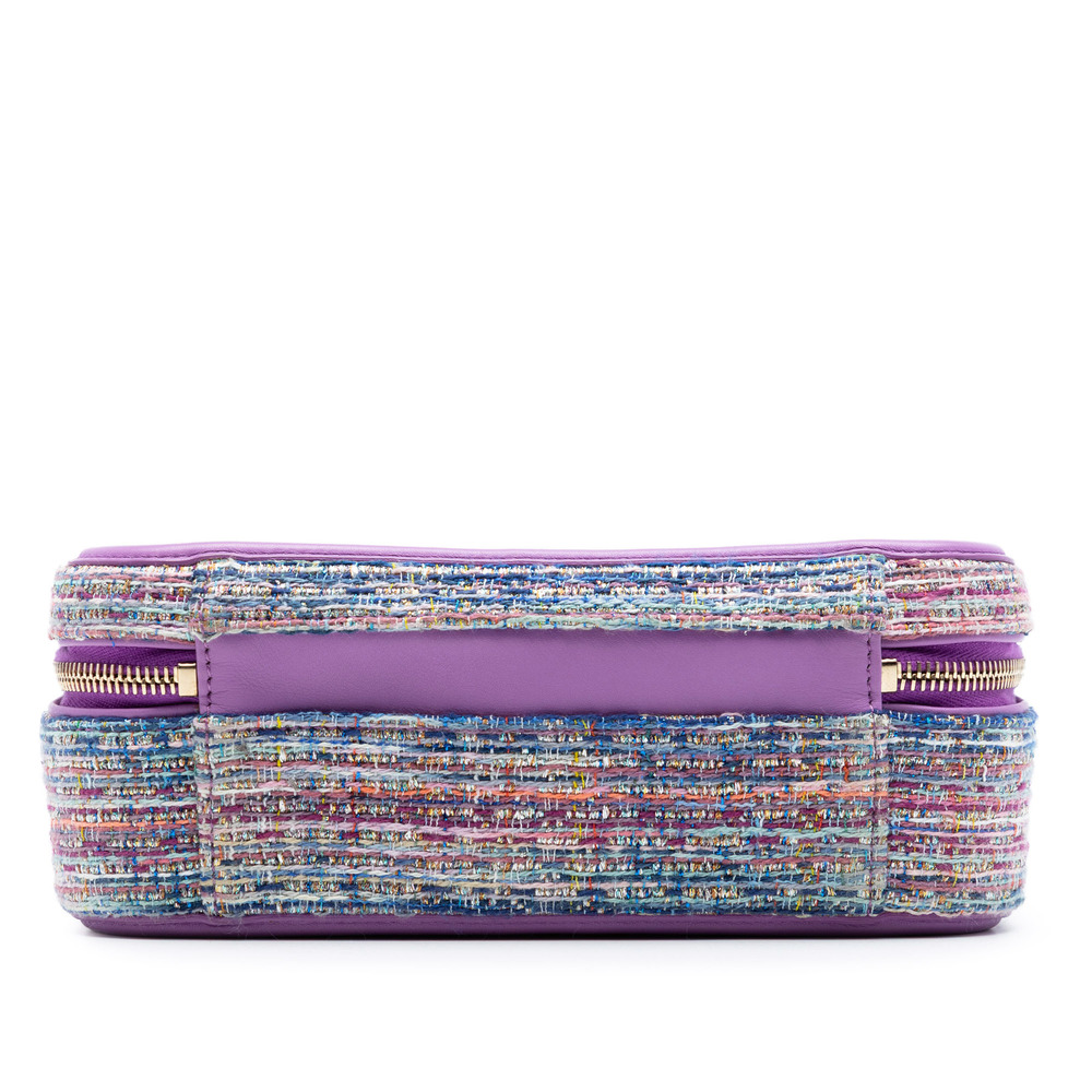 Pre-Loved Chanel Small Tweed CC Filigree Vanity Case - Picture 3 of 8